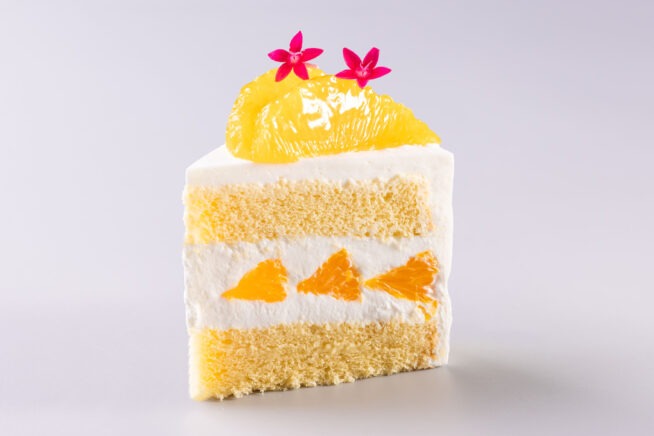 清見オレンジと阿波和三盆のショートケーキ