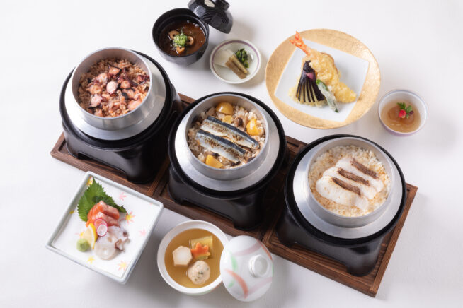 一釜ずつ丁寧に炊き上げる「3種類から選べる釜炊き御膳」のご案内