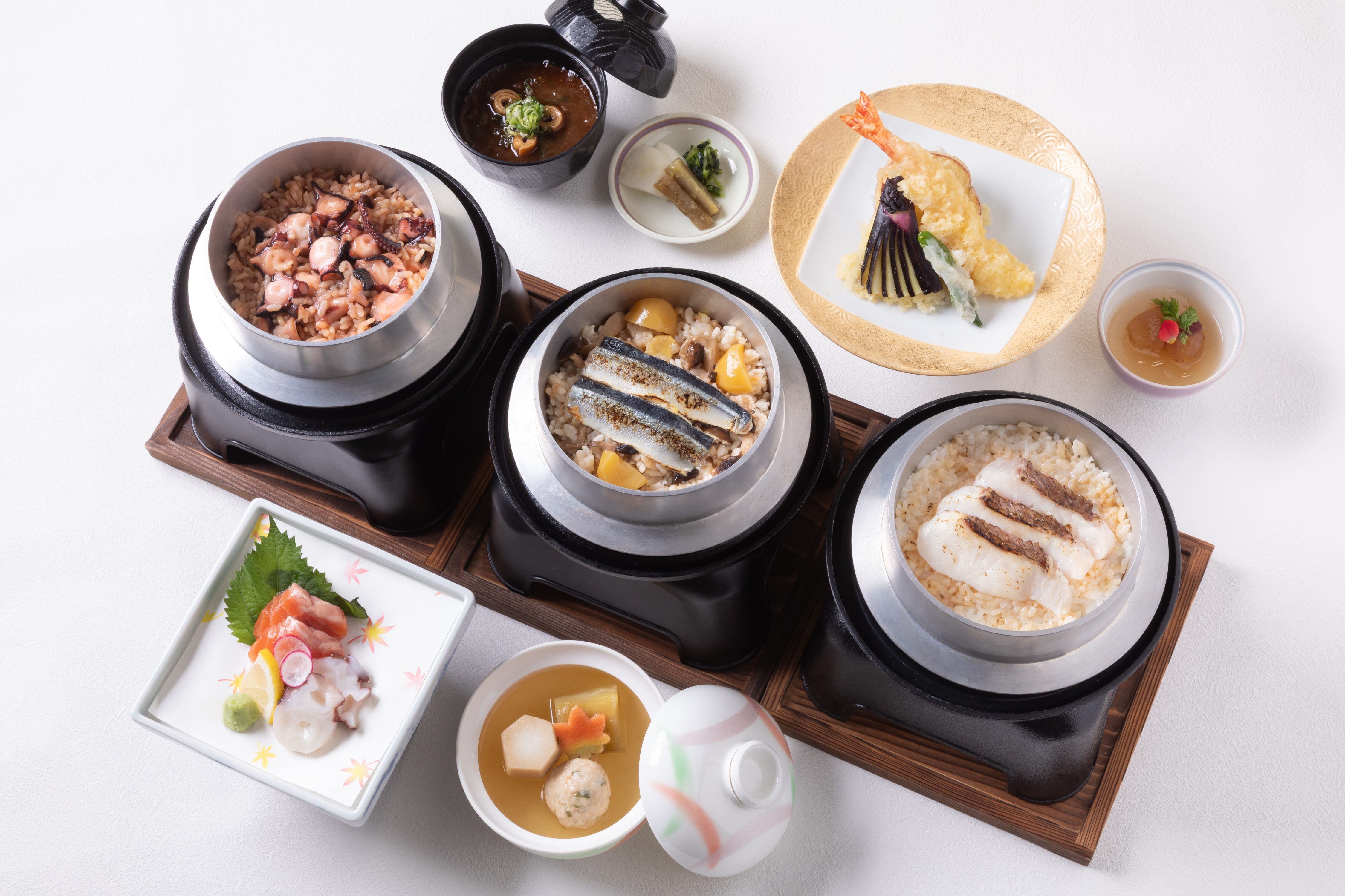 3種類から選べる釜炊き御膳